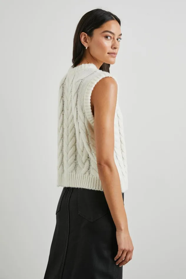 Rails Sweaters Women ALEXIS SWEATER VEST Ivory