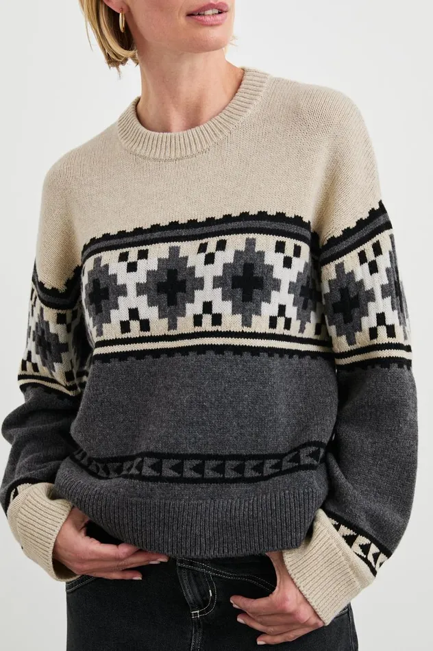 Rails Sweaters Women EMMA SWEATER Heather Fair Isle