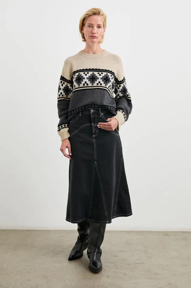 Rails Sweaters Women EMMA SWEATER Heather Fair Isle