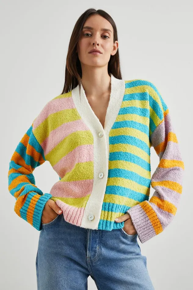 Rails Sweaters Women GENEVA CARDIGAN Mixed Stripe