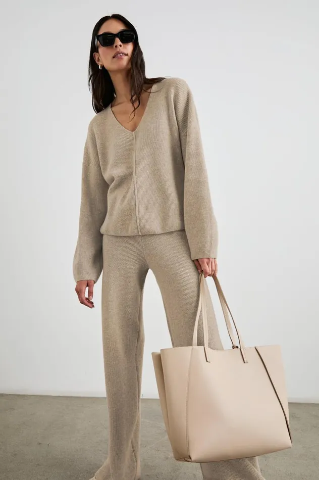 Rails Sweaters Women HOLLYN SWEATER Heather Oatmeal