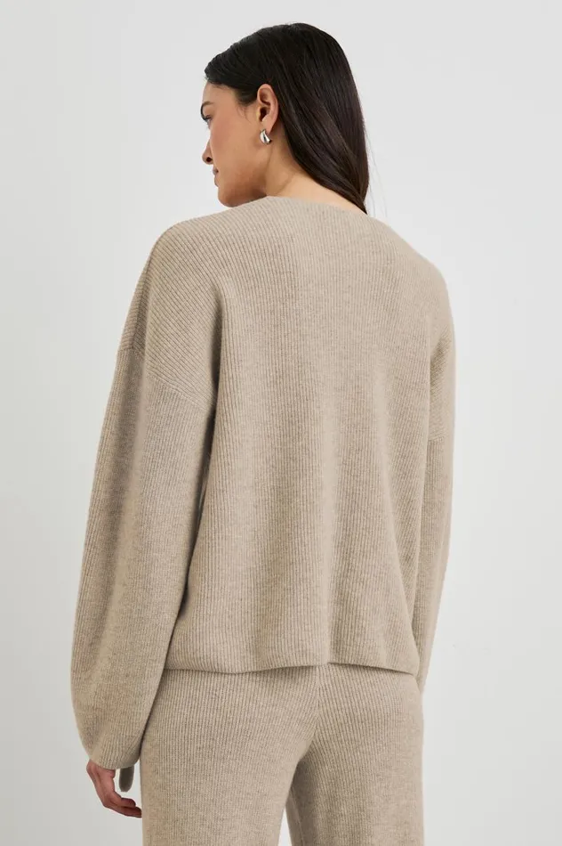 Rails Sweaters Women HOLLYN SWEATER Heather Oatmeal