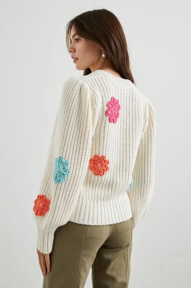 Rails Sweaters Women ROMY SWEATER Ivory Multi Daisies