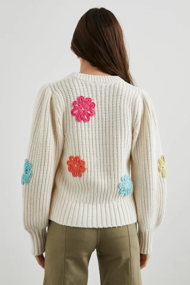 Rails Sweaters Women ROMY SWEATER Ivory Multi Daisies