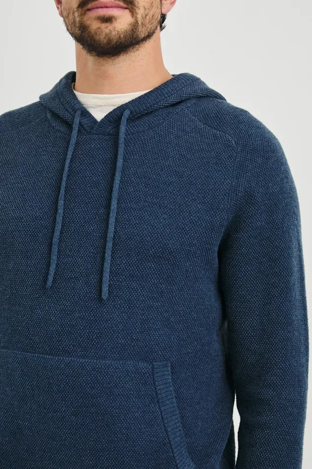 Rails Sweatshirts and Hoodies Men MATADOR HOODIE Blue Melange