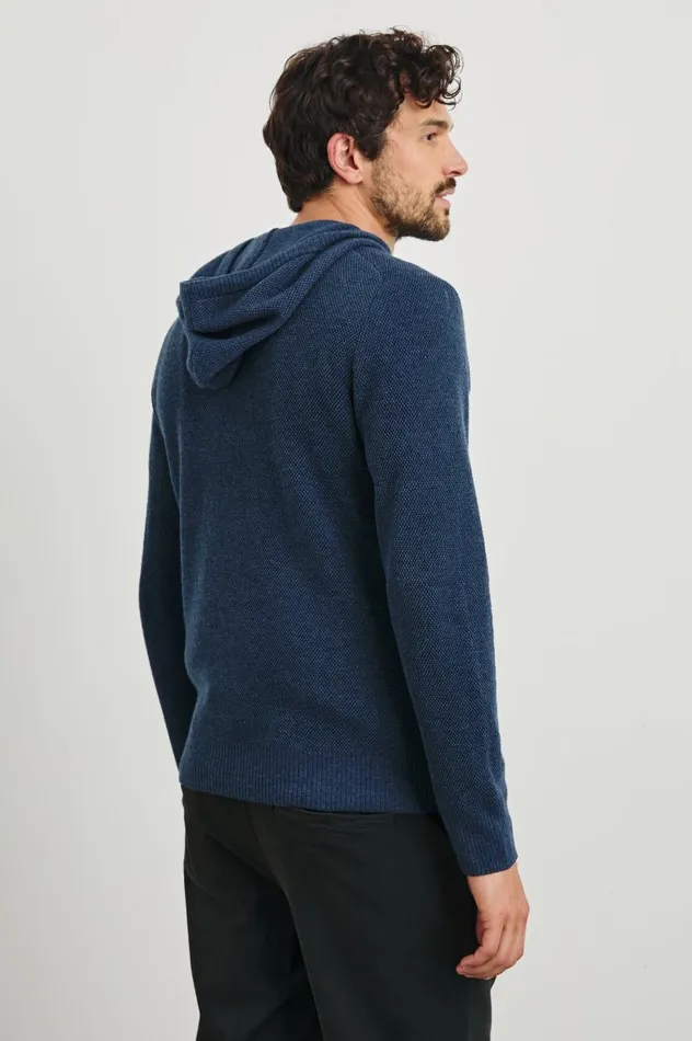 Rails Sweatshirts and Hoodies Men MATADOR HOODIE Blue Melange