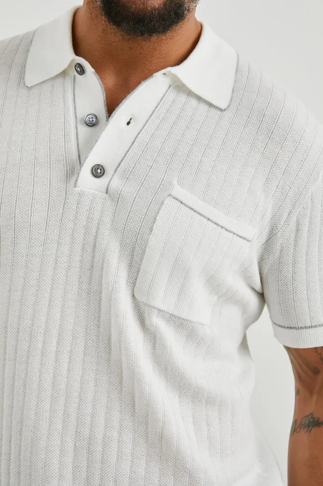 Rails TShirts and Thermals Men HARDY POLO SHIRT White