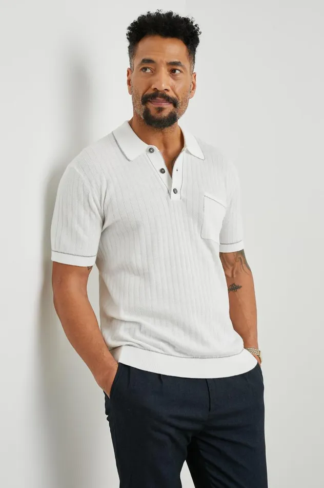 Rails TShirts and Thermals Men HARDY POLO SHIRT White