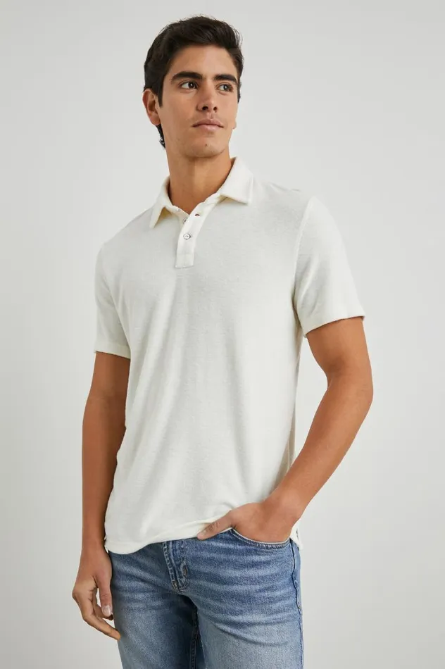 Rails TShirts and Thermals Men RHEN POLO SHIRT Pearl
