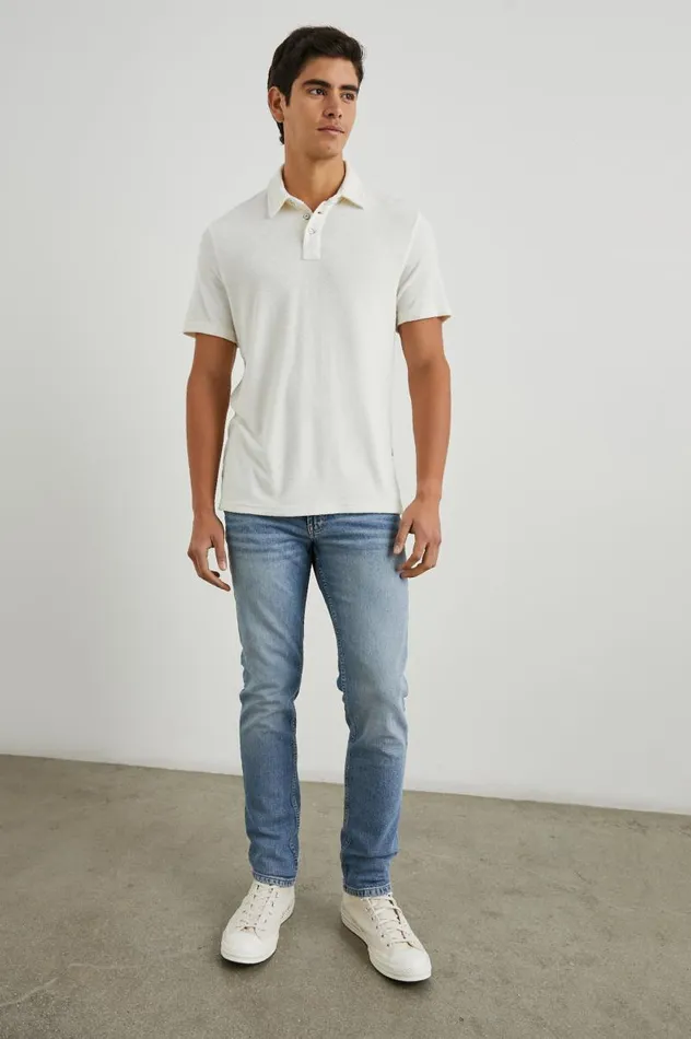 Rails TShirts and Thermals Men RHEN POLO SHIRT Pearl