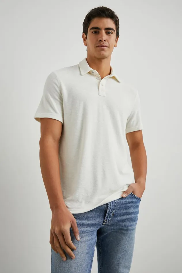 Rails TShirts and Thermals Men RHEN POLO SHIRT Pearl