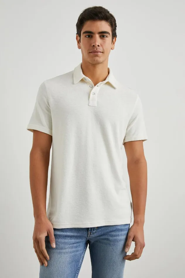 Rails TShirts and Thermals Men RHEN POLO SHIRT Pearl