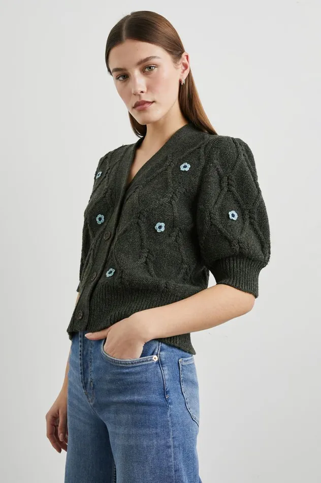 Rails Tops Women ISLA CARDIGAN Forest Daisies