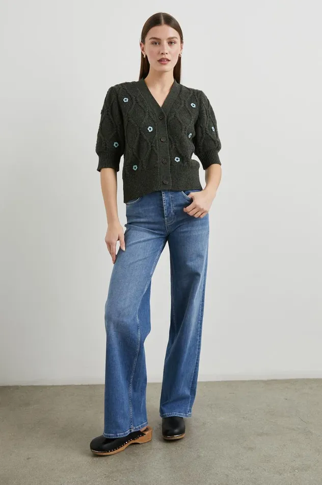 Rails Tops Women ISLA CARDIGAN Forest Daisies