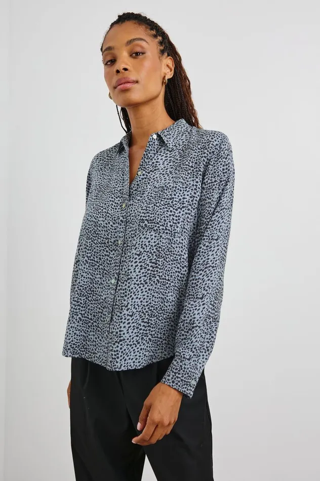 Rails Tops Women JOSEPHINE SHIRT Blue Lynx
