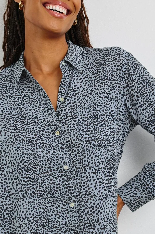 Rails Tops Women JOSEPHINE SHIRT Blue Lynx