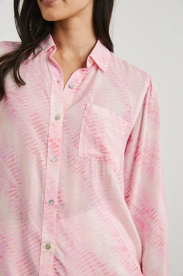 Rails Tops Women JOSEPHINE SHIRT Rose Reef