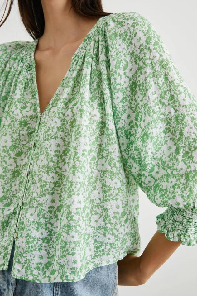 Rails Tops Women MARIAH TOP Green Texture Floral