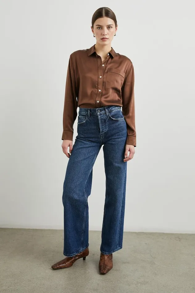 Rails Tops Women OAK SHIRT Espresso