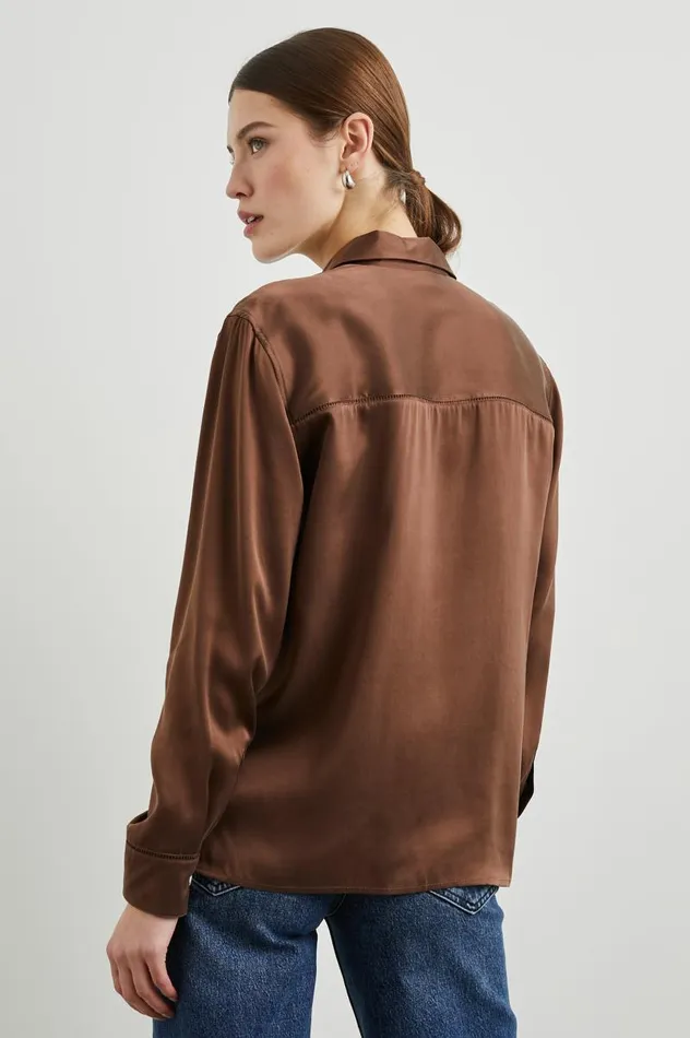 Rails Tops Women OAK SHIRT Espresso
