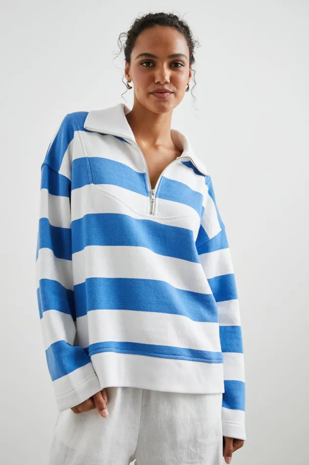 Rails Tops Women PARKER SWEATSHIRT Ocean Rugby Stripe