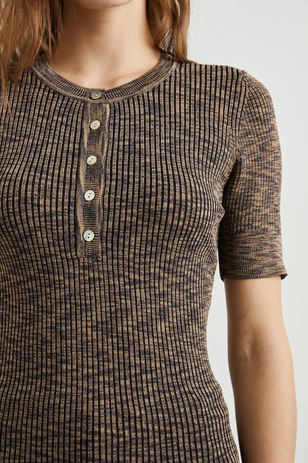 Rails Tops Women TONI TOP Mocha Space Dye