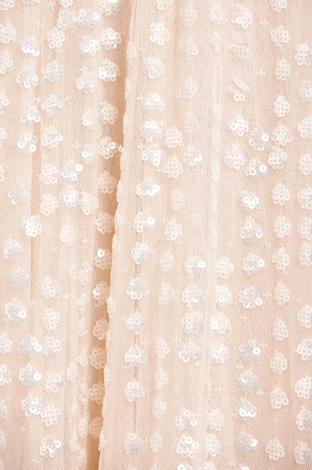 Raindrop OneShoulder Ankle Gown Champagne Women Needle and Thread Dresses