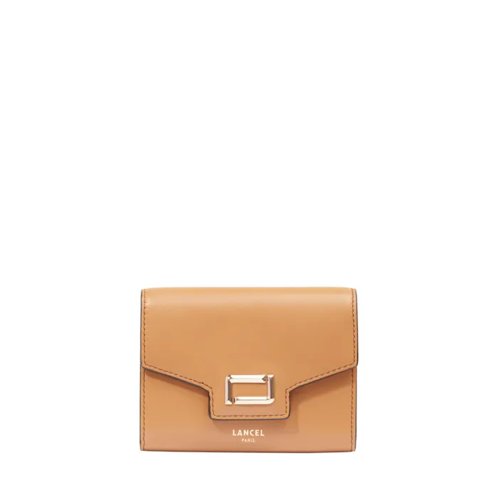 Rectangular Flap Compact Wallet Camel Women Lancel Wallet