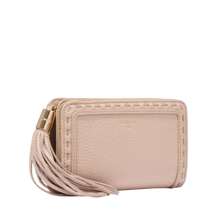 Rectangular Zip Compact Wallet Cappuccinogold Women Lancel Wallet