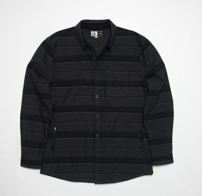 Reef Outerwear Men Bartlett Woven Jacket Caviar Reef Outerwear Men Bartlett Woven Jacket Caviar