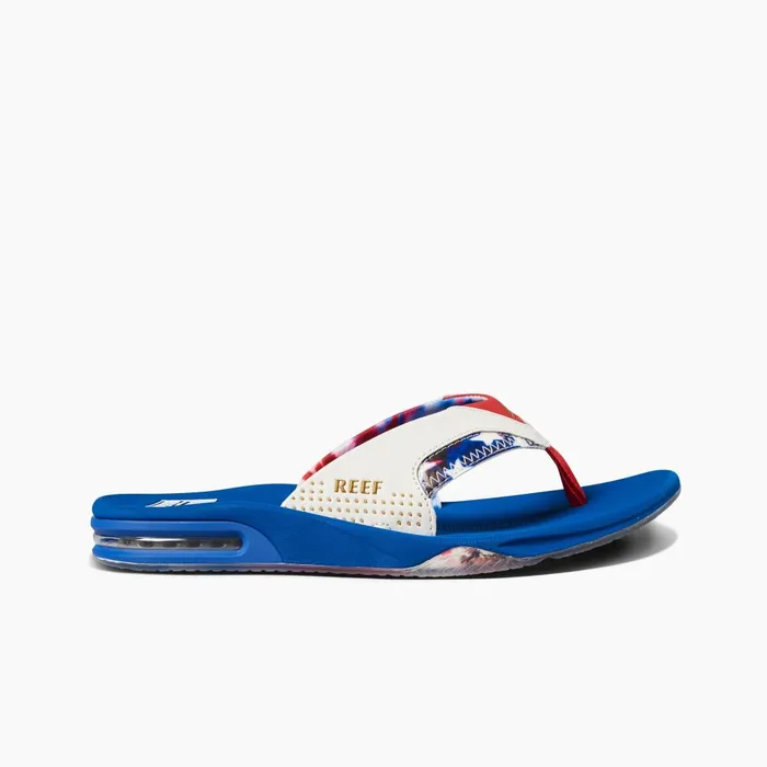 Reef Sandals Men Fanning Red White And Blue