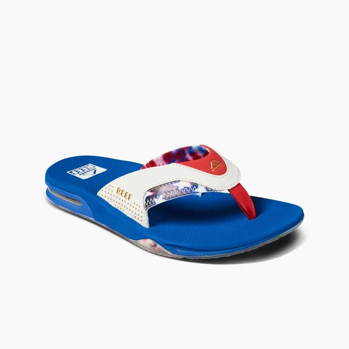 Reef Sandals Men Fanning Red White And Blue