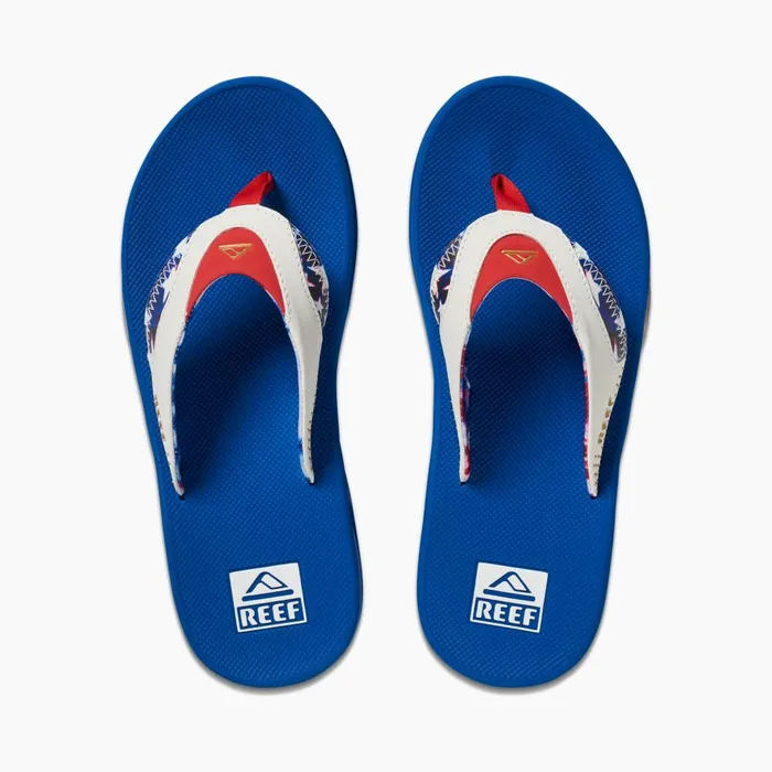 Reef Sandals Men Fanning Red White And Blue