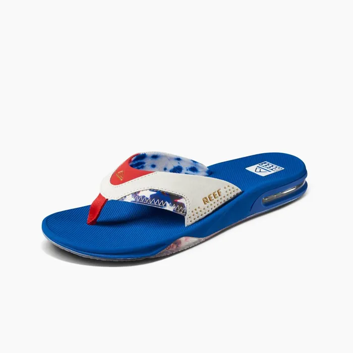 Reef Sandals Men Fanning Red White And Blue