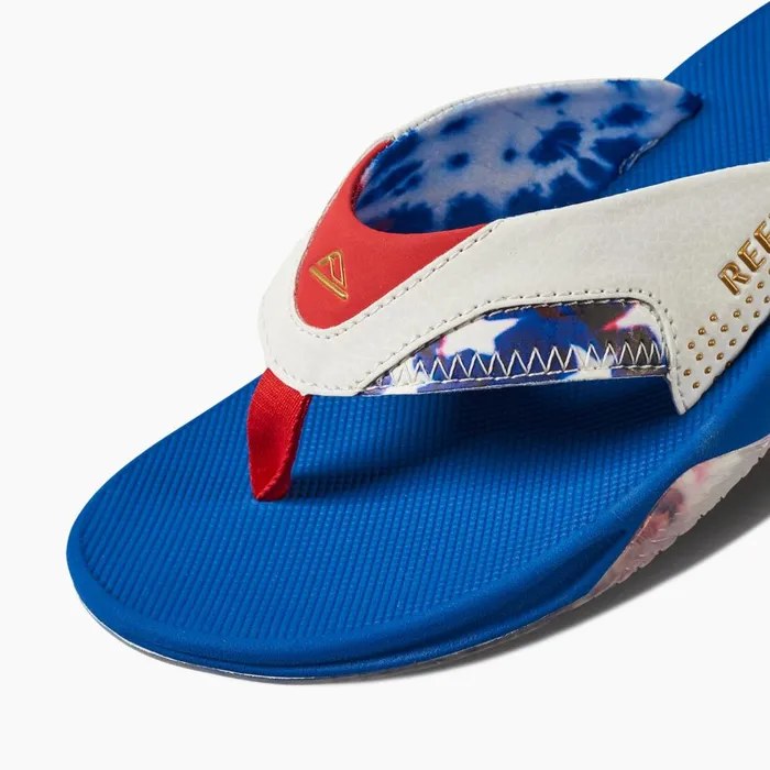 Reef Sandals Men Fanning Red White And Blue