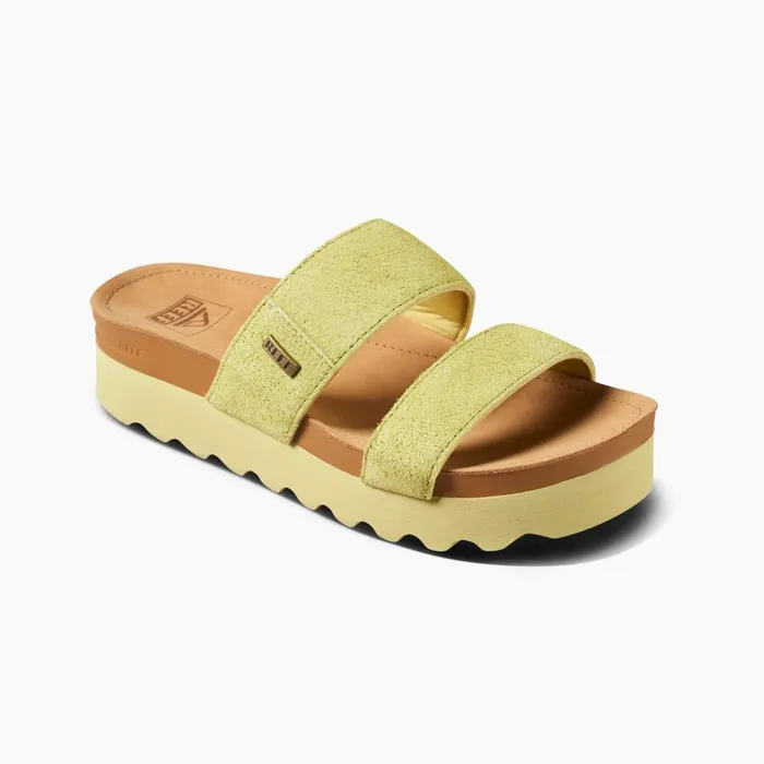 Reef Sandals Women Cushion Vista Hi Citron Suede