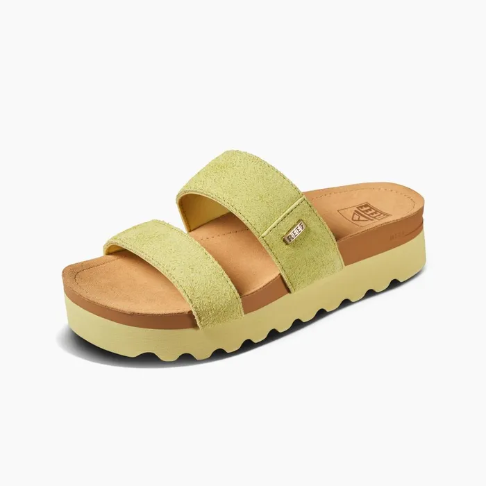 Reef Sandals Women Cushion Vista Hi Citron Suede
