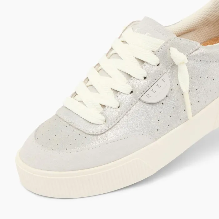 Reef Shoes Women Lay Day Seas Silver Suede Reef Shoes Women Lay Day Seas Silver Suede