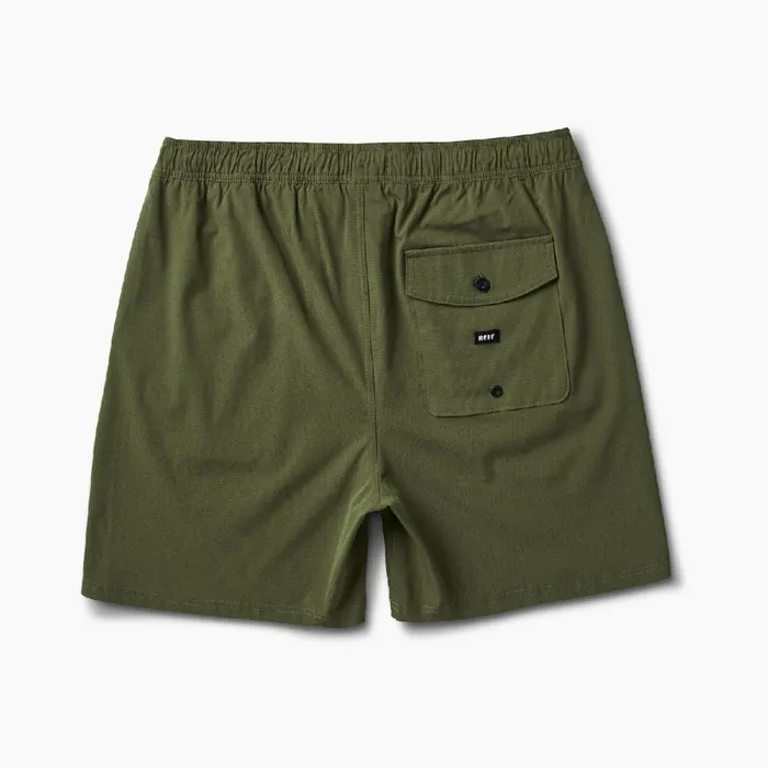 Reef Shorts Boardshorts and Pants Men Fields 17 Elastic Waist Walk Short Olivine Reef Shorts Boardshorts and Pants Men Fields 17 Elastic Waist Walk Short Olivine