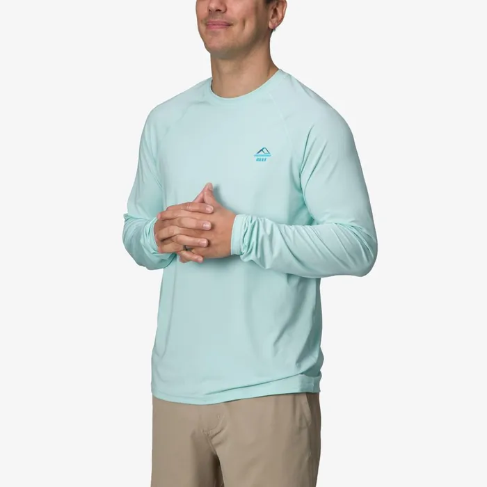 Reef Surf Shirts and UPF Apparel Men Hanford Long Sleeve Surf Shirt Upf 50 Clearwater
