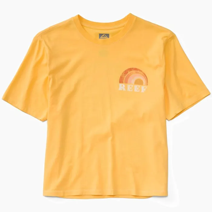 Reef TShirts Tanks and Dresses Women Becca 18034 Crop Tee Cornsilk