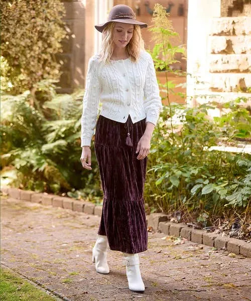 Robyn Embellished MultiWay Knit Cream Knitwear and Cardigans Joebrowns Apparel