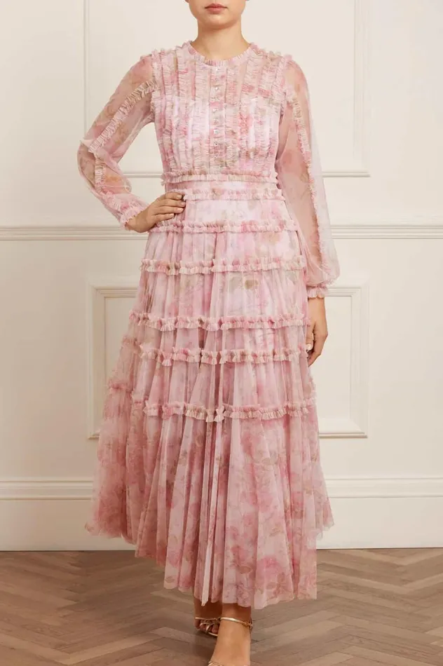 Rose Bluebell Esme Gown Pink Women Needle and Thread Dresses