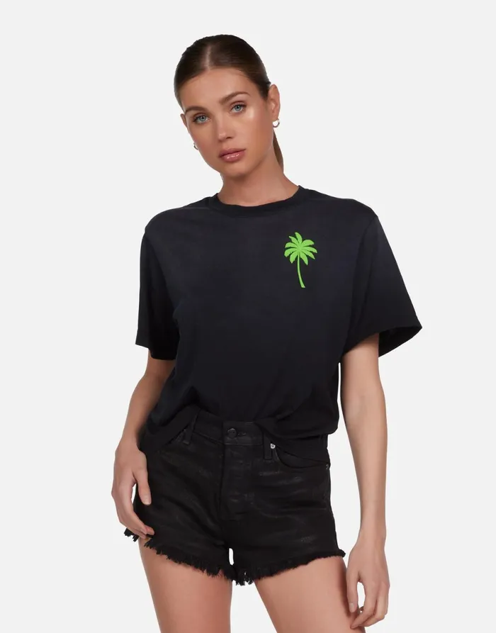 Rue Tropical Shark Jet Black Ombre Women039s Lauren Moshi Short Sleeve