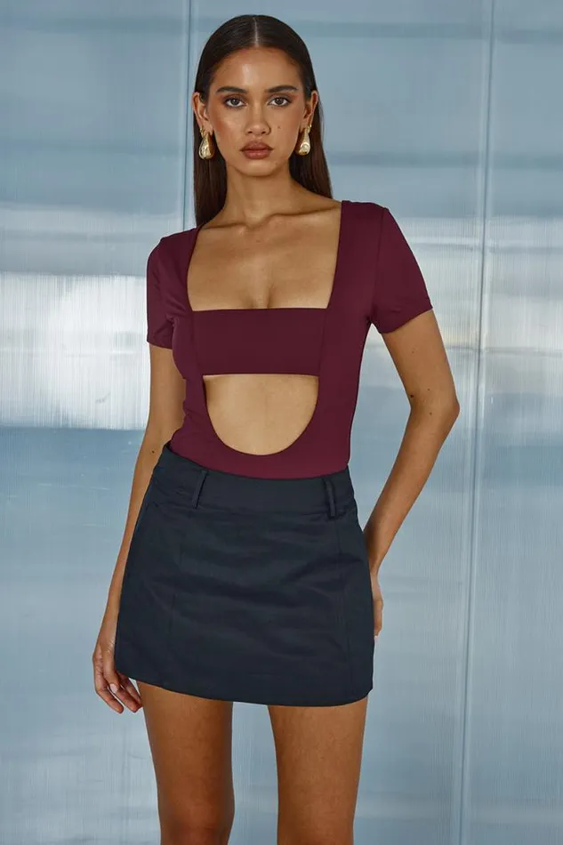 Runaway The Label Basic Shop ELLIOT TOP 8211 MERLOT