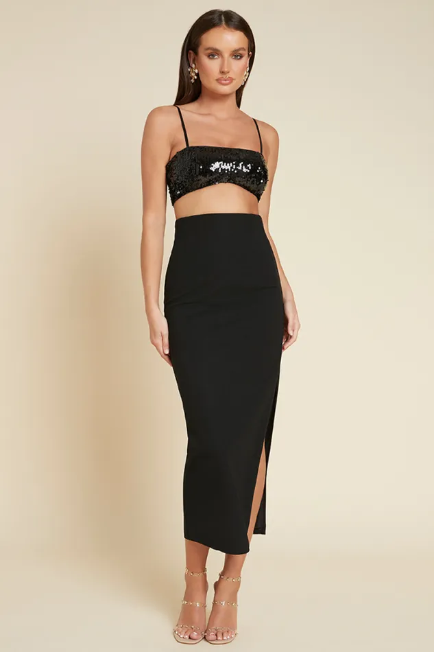 Runaway The Label Crops Shop LOLA CROP TOP 8211 BLACK Runaway The Label Crops Shop LOLA CROP TOP 8211 BLACK