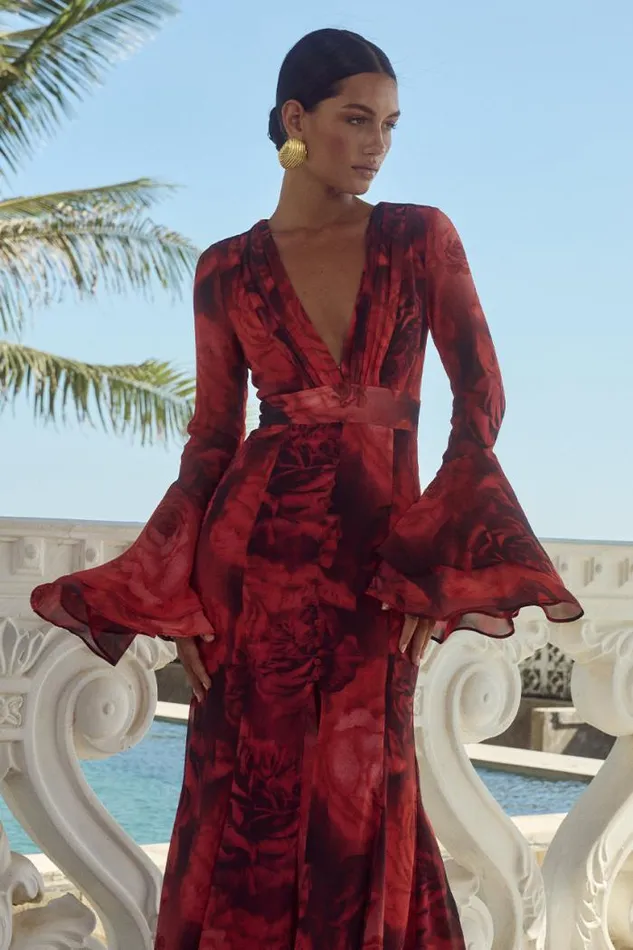 Runaway The Label Maxi Shop SARI MAXI DRESS 8211 GIOVANA PRINT