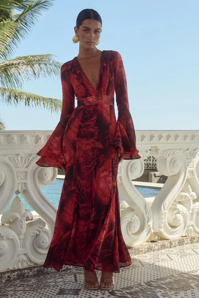 Runaway The Label Maxi Shop SARI MAXI DRESS 8211 GIOVANA PRINT