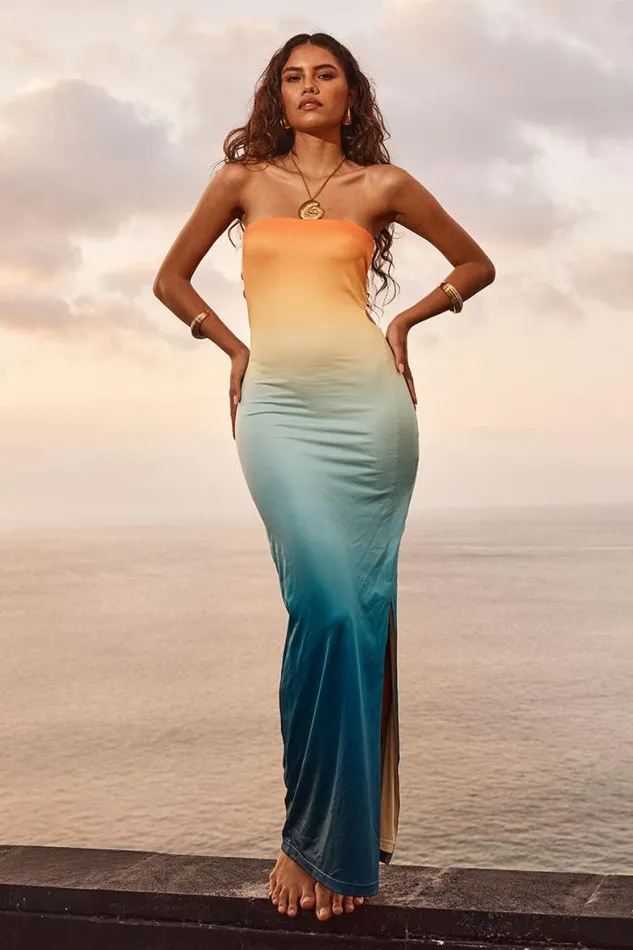 Runaway The Label Midi Shop ALEO MIDI DRESS 8211 PINA COLADA