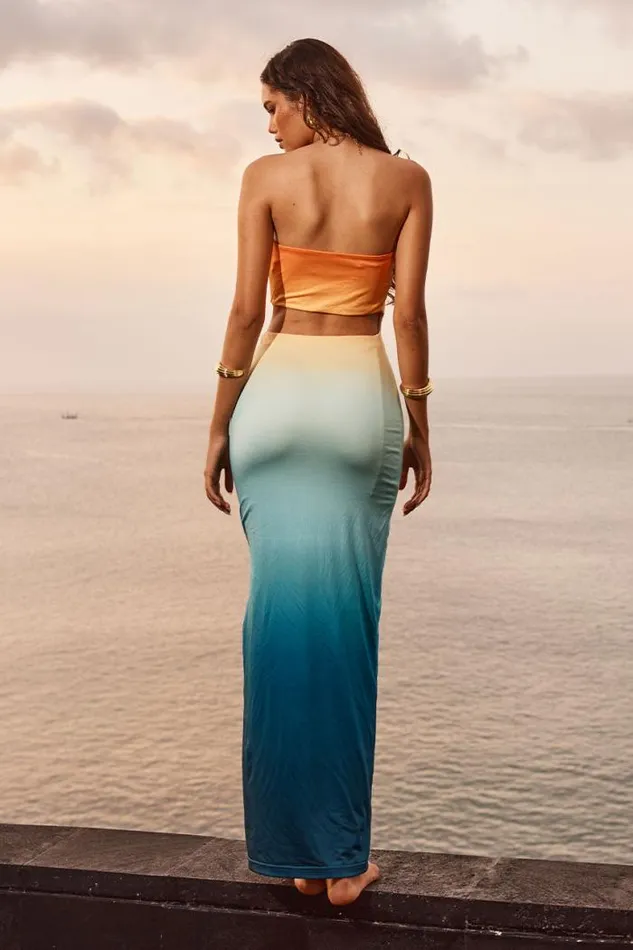Runaway The Label Midi Shop ALEO MIDI DRESS 8211 PINA COLADA